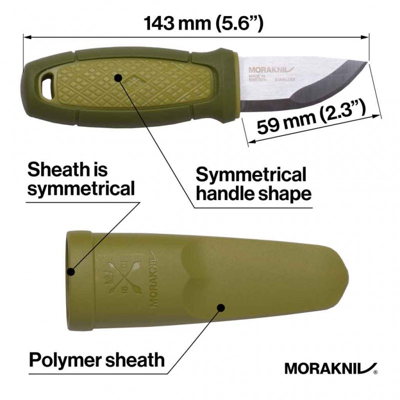 Morakniv Eldris Knife with Firestarter Kit (Green)